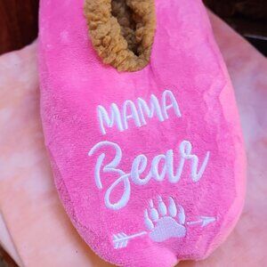 Mama Bear Fuzzy Slippers NWT